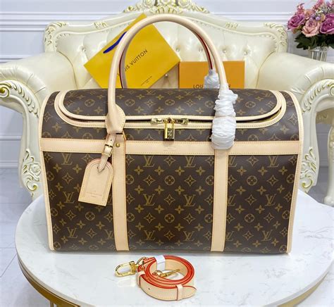 louis vuitton dog carrier 50 m42021|louis vuitton stuffed dog.